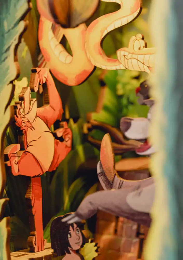 Disney Tiny Adventures Book Nook Mini diorama The Jungle Book 23 cm fotografija proizvoda