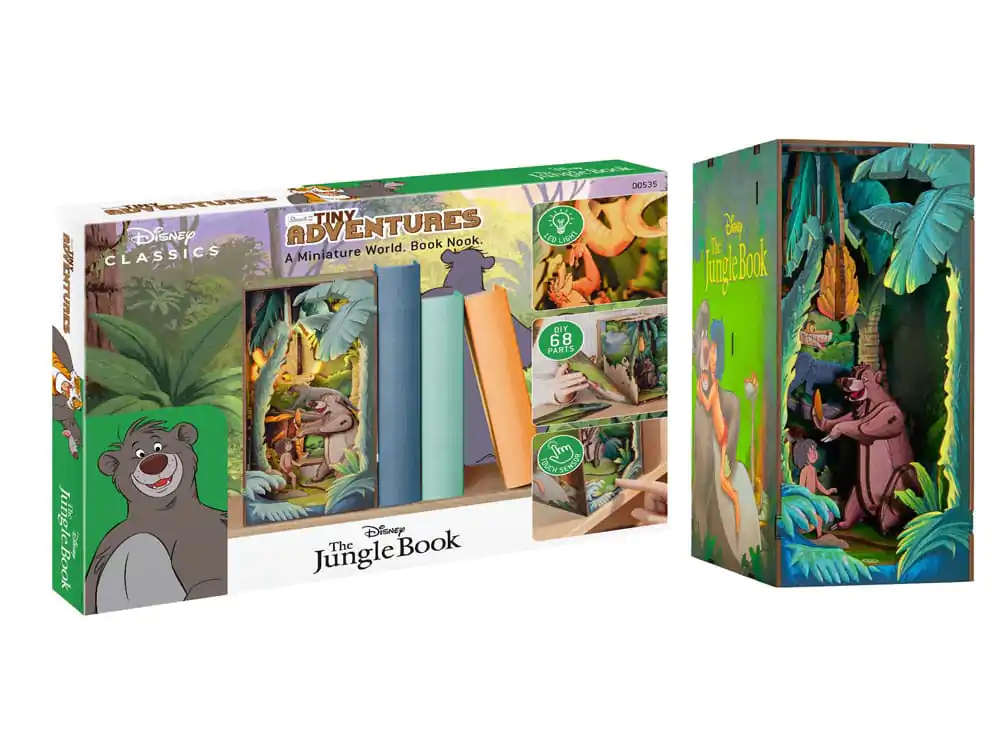 Disney Tiny Adventures Book Nook Mini diorama The Jungle Book 23 cm fotografija proizvoda