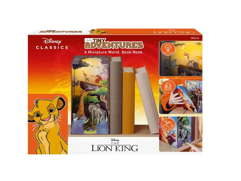 Disney Tiny Adventures Stalak za knjige Mini Diorama The Lion King 23 cm fotografija proizvoda