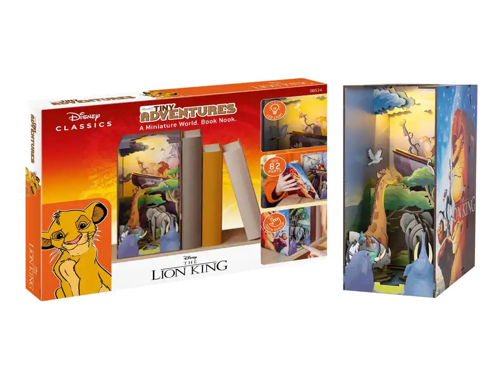 Disney Tiny Adventures Stalak za knjige Mini Diorama The Lion King 23 cm fotografija proizvoda