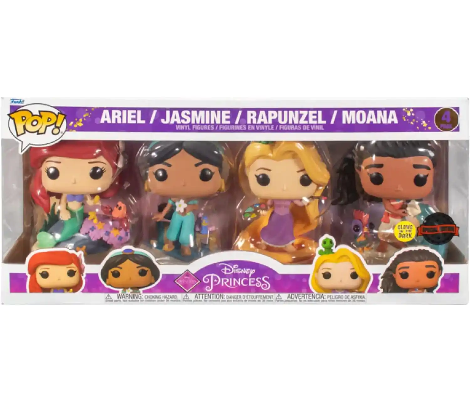 Disney POP! Movies Vinilne figure 4-paket Ultimate Princess (GW) 9 cm fotografija proizvoda