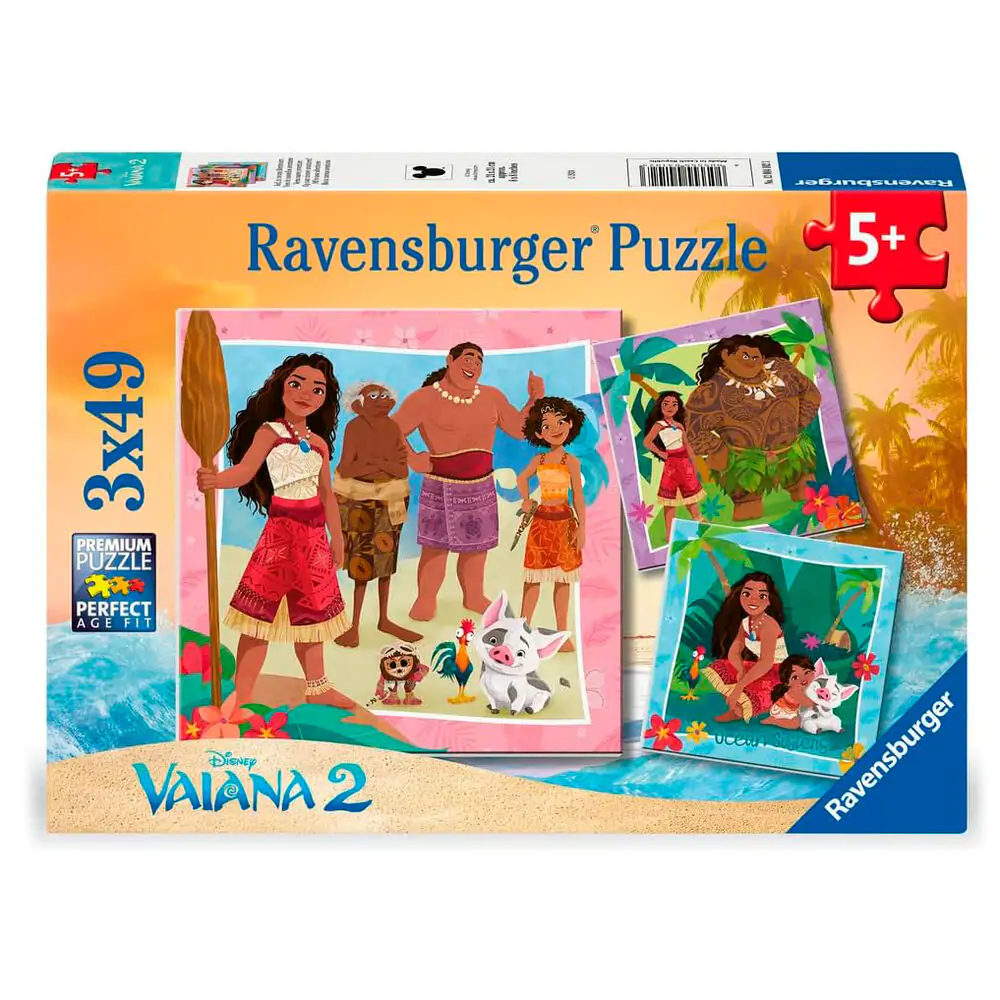 Disney Vaiana 2 puzzle 3 x 49 komada fotografija proizvoda