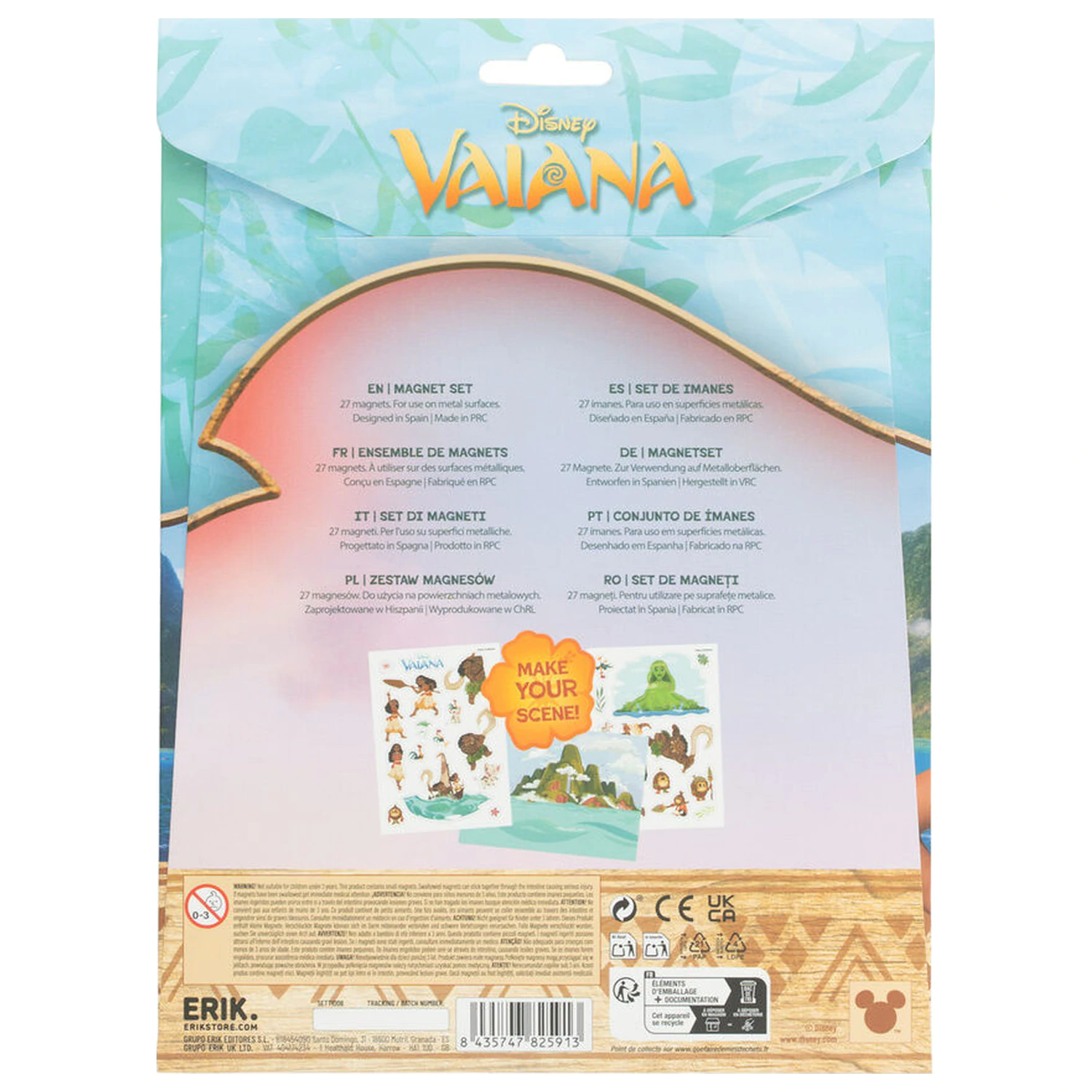 Disney Vaiana Moana set izrezanih magneta fotografija proizvoda