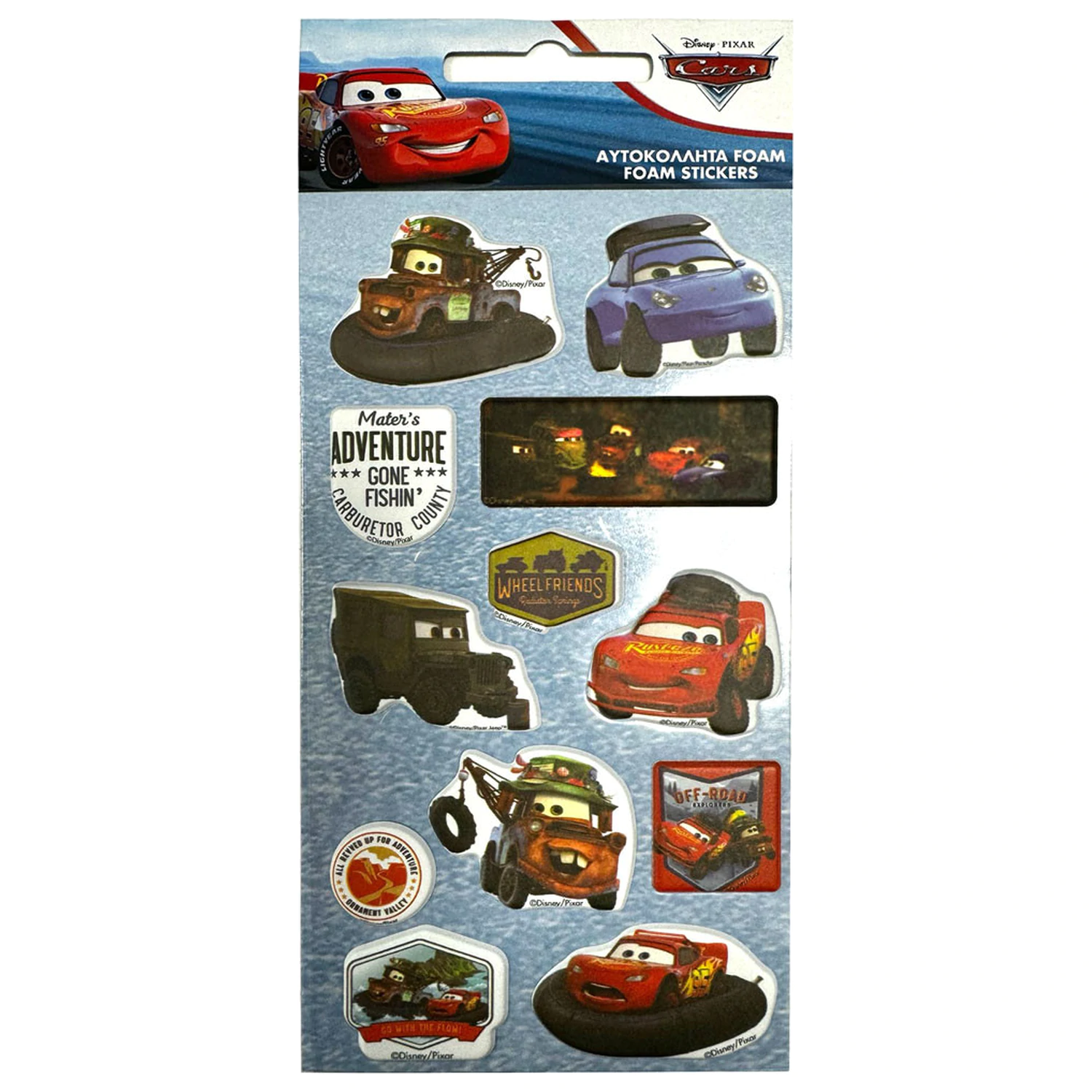 Disney Cars Adventure Puffy Foam set pjenastih naljepnica fotografija proizvoda