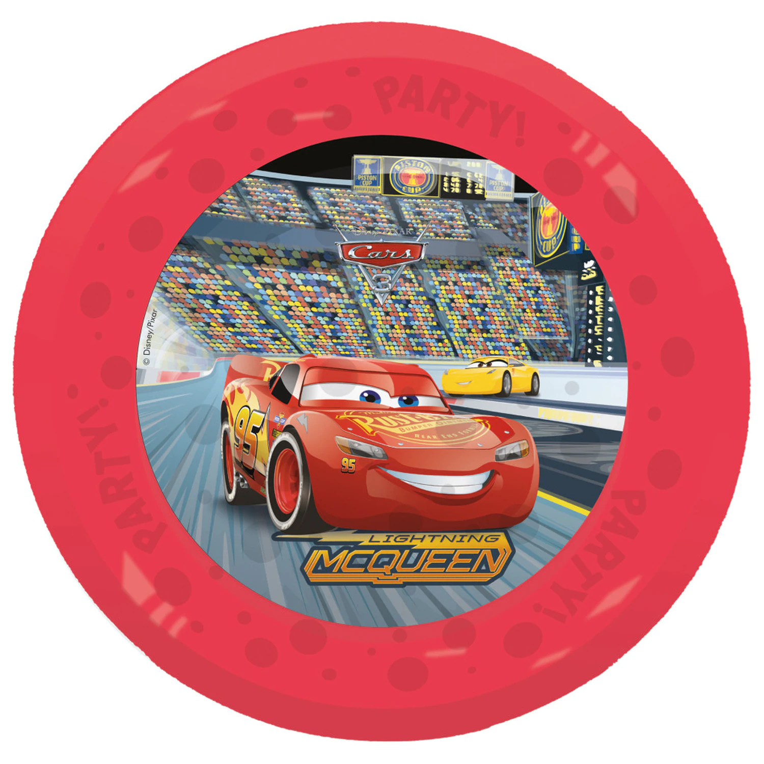 Disney Cars Arena Race micro premium plastični ravni tanjur set od 4 komada 21 cm fotografija proizvoda