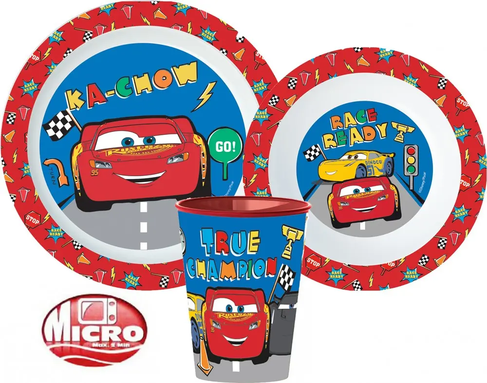 Disney Cars set posuđa za jelo, mikroplastični set fotografija proizvoda