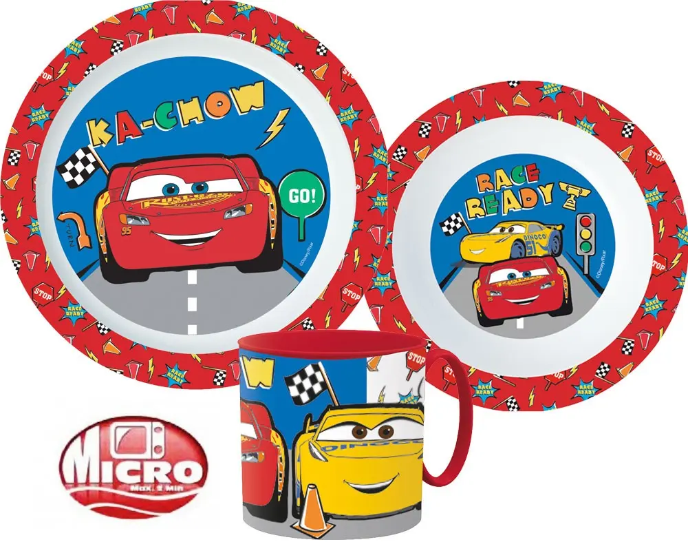 Disney Cars set posuđa za jelo, mikroplastični set fotografija proizvoda