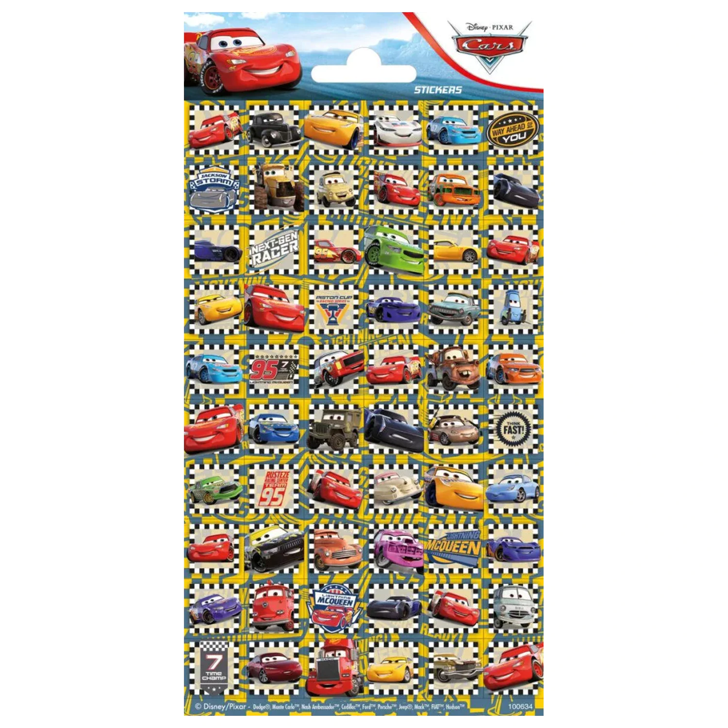 Disney Cars Brza naljepnica fotografija proizvoda