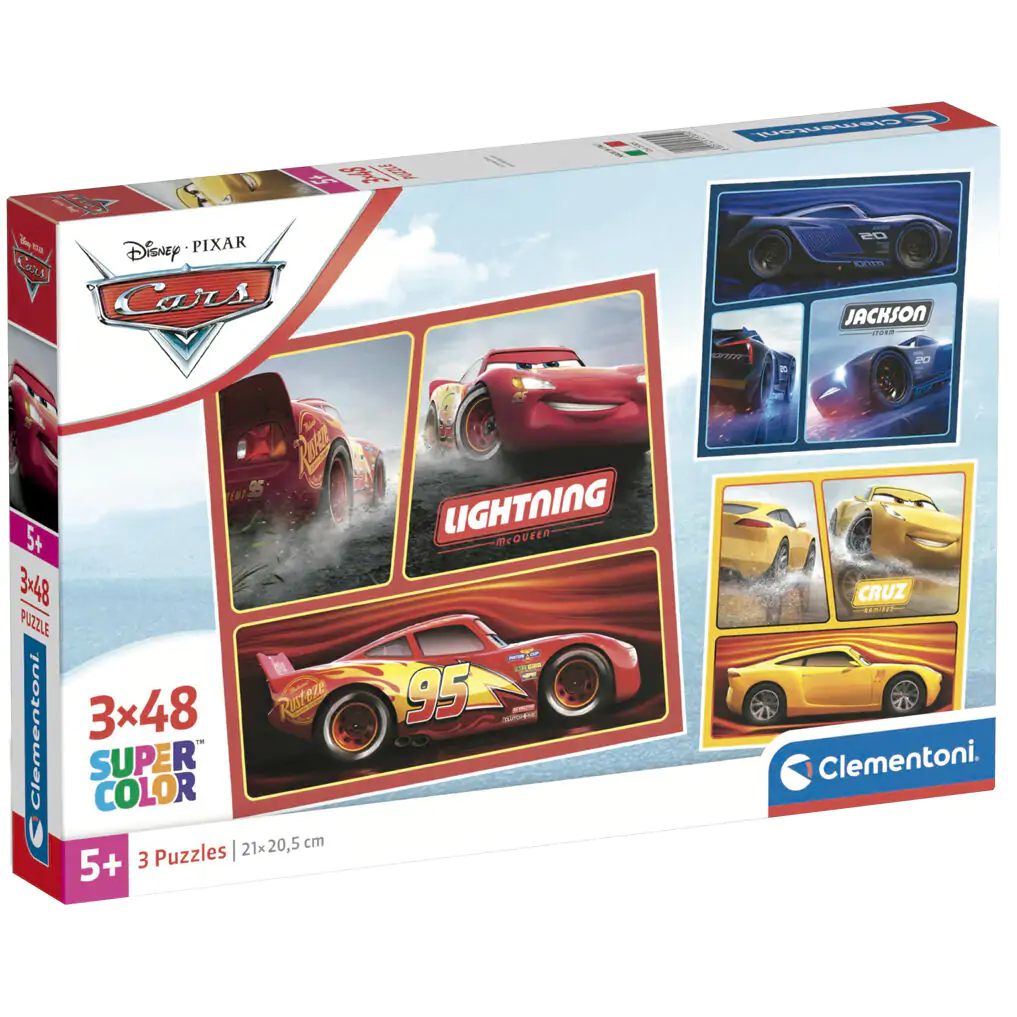 Disney Cars puzzle 3 x 48 komada fotografija proizvoda