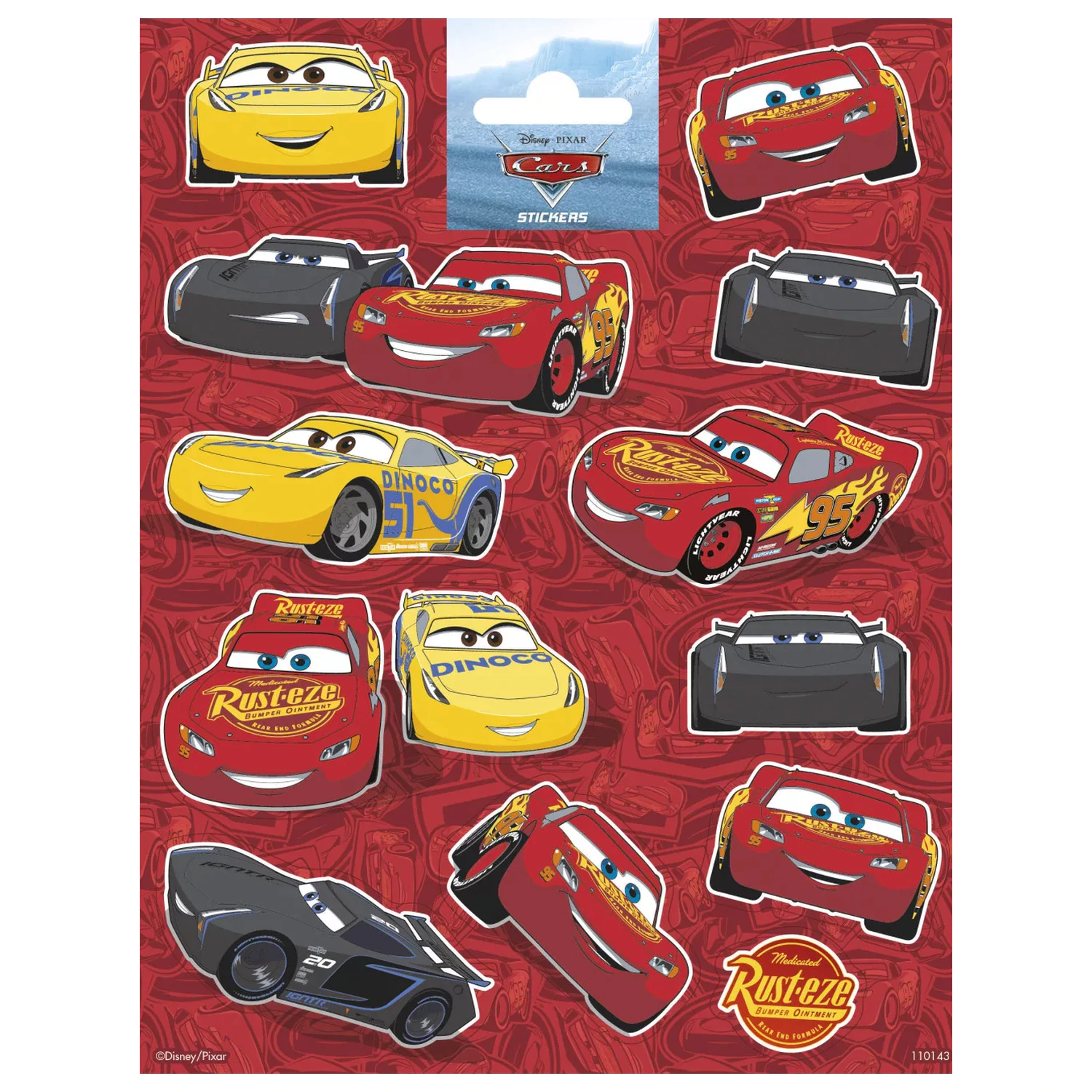 Disney Cars Crvena naljepnica fotografija proizvoda
