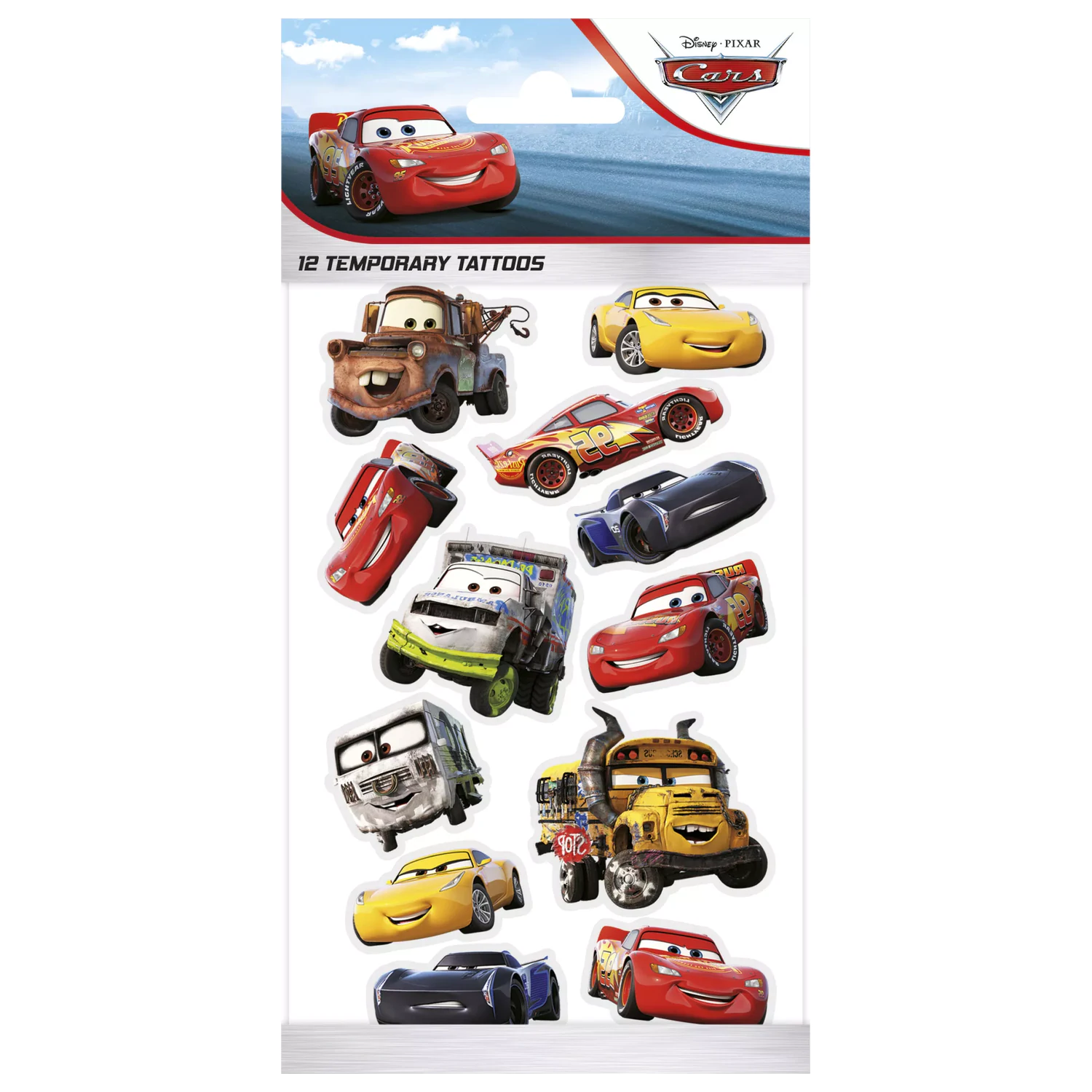 Disney Cars Smile Tattoo 12 kom fotografija proizvoda