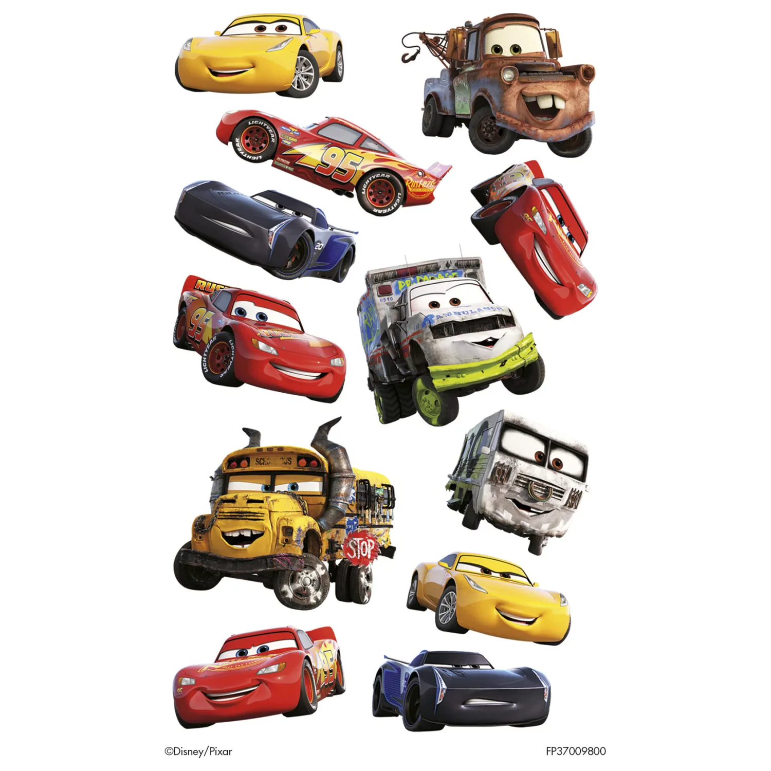 Disney Cars Smile Tattoo 12 kom fotografija proizvoda