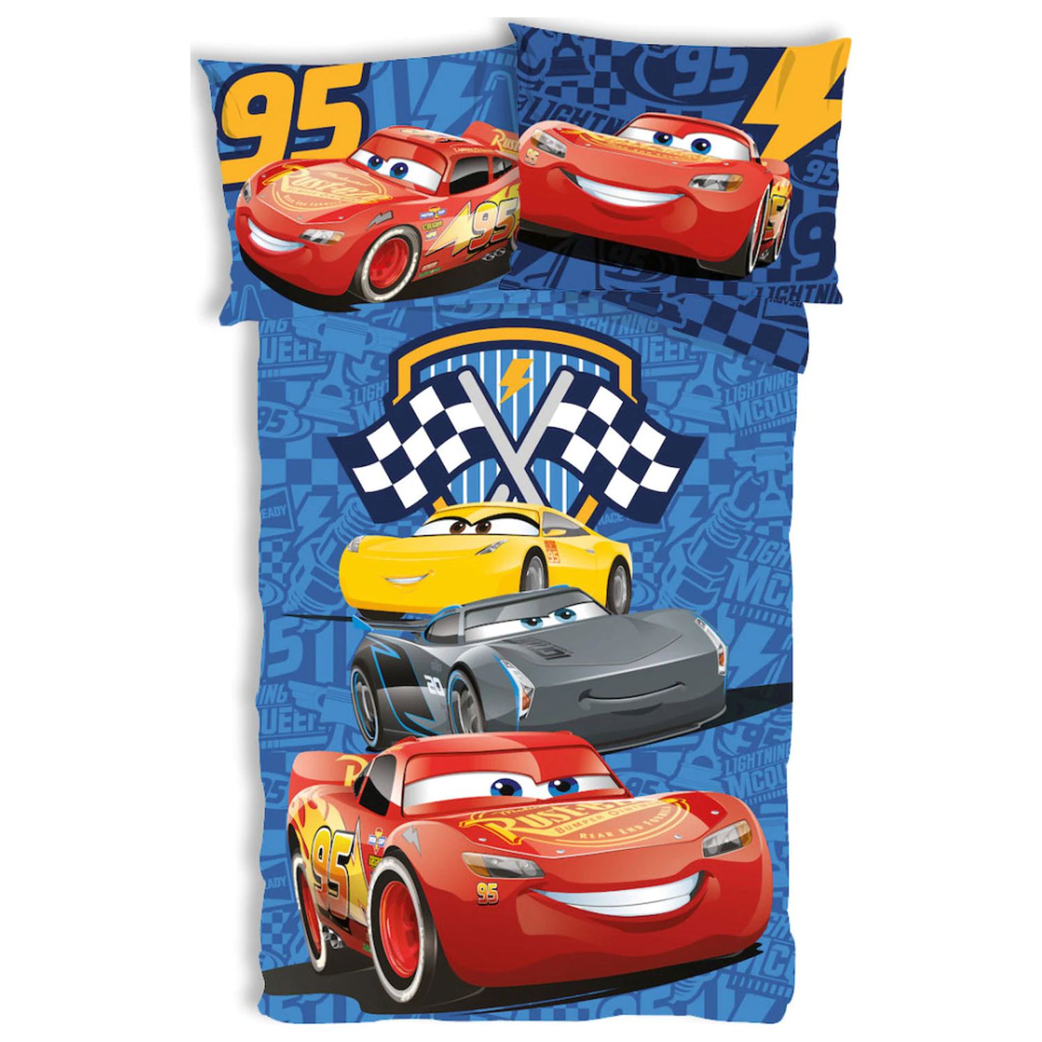 Disney Cars Track Stars dječja navlaka za poplun za mališane fotografija proizvoda