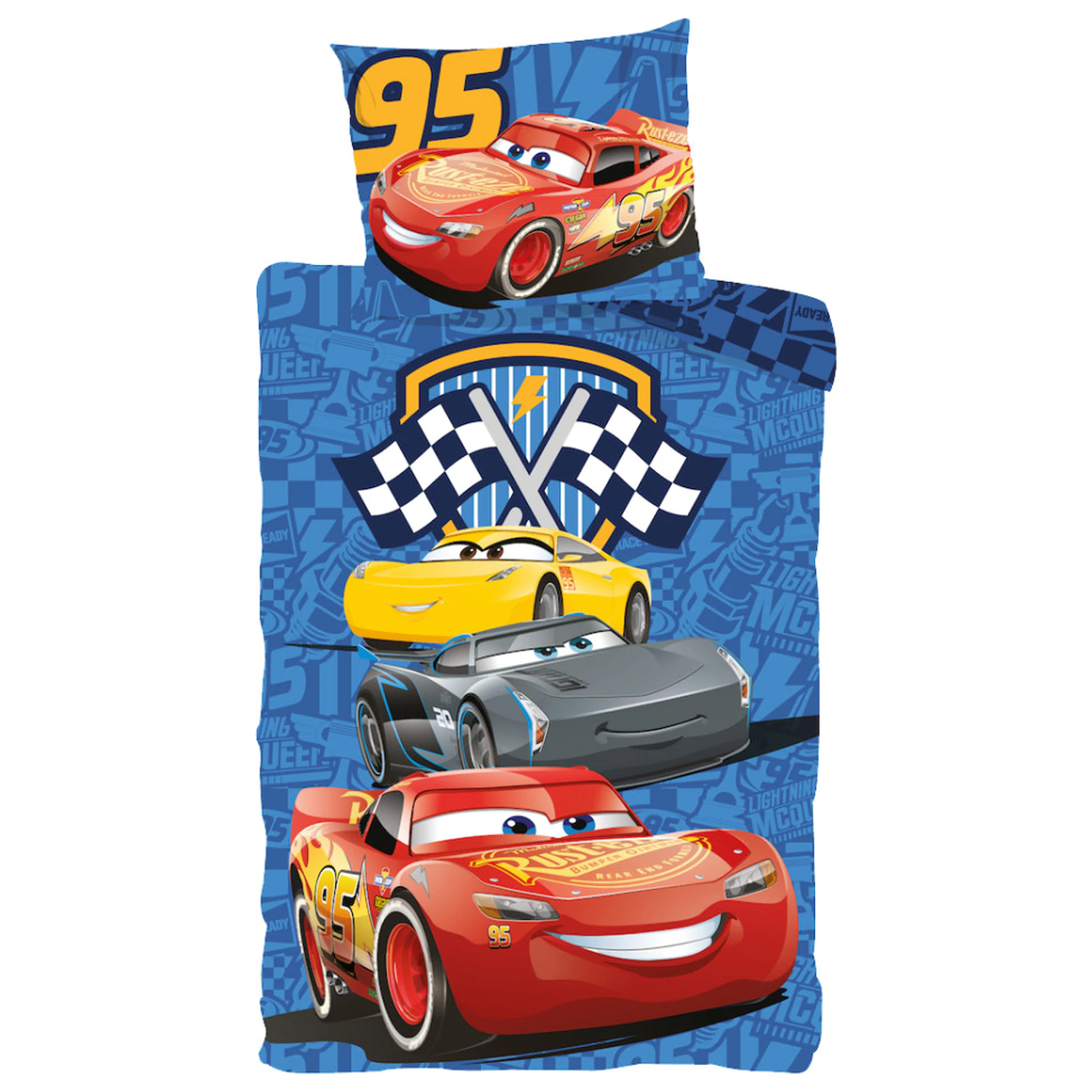 Disney Cars Track Stars dječja navlaka za poplun za mališane fotografija proizvoda