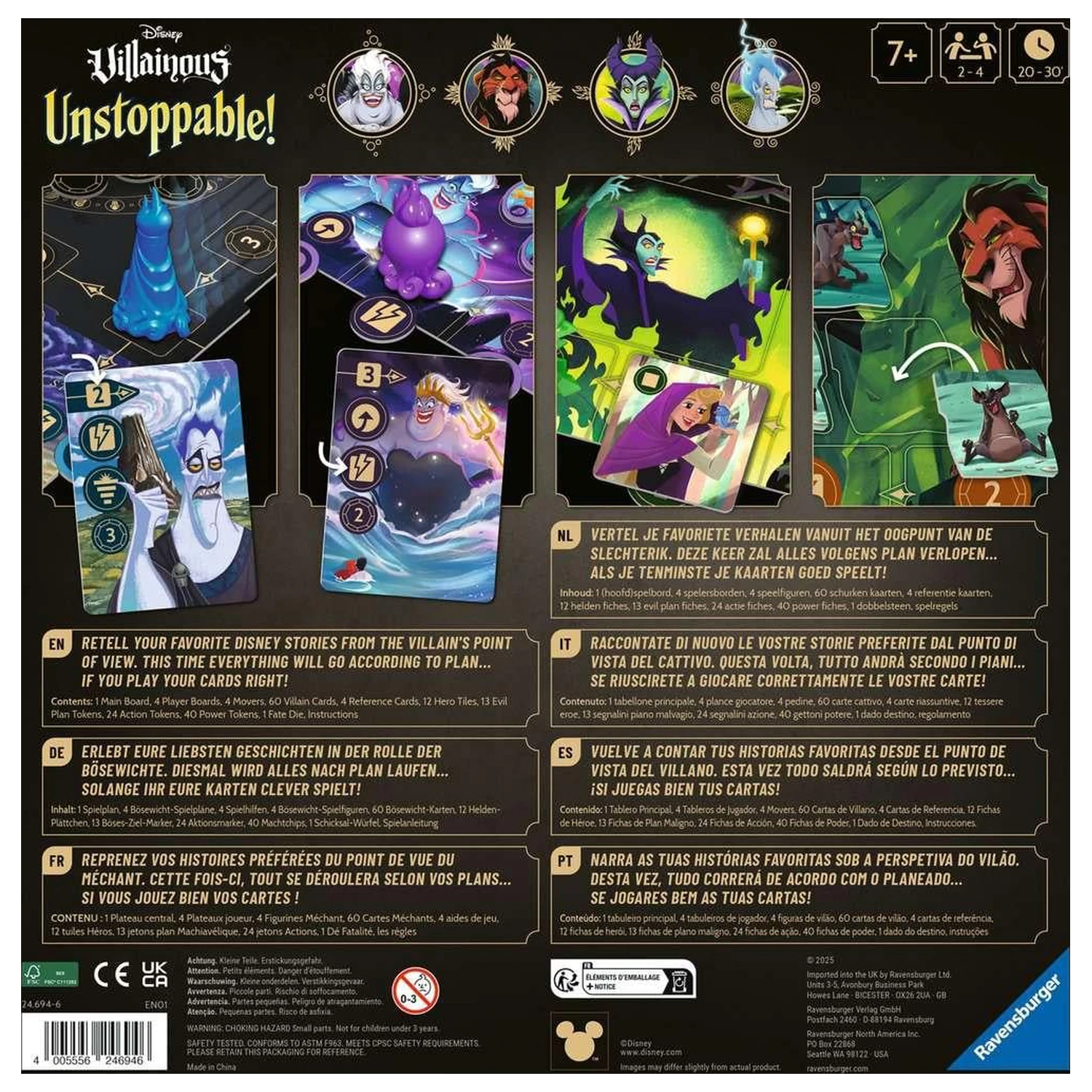 Disney Villainous: Unstoppable Društvena igra fotografija proizvoda