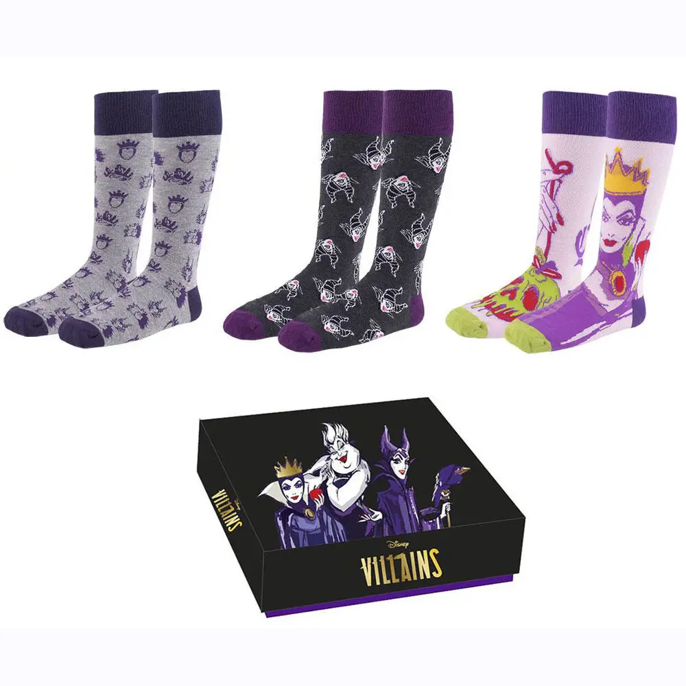 Disney Čarape 3-Pack Villains 36-41 fotografija proizvoda