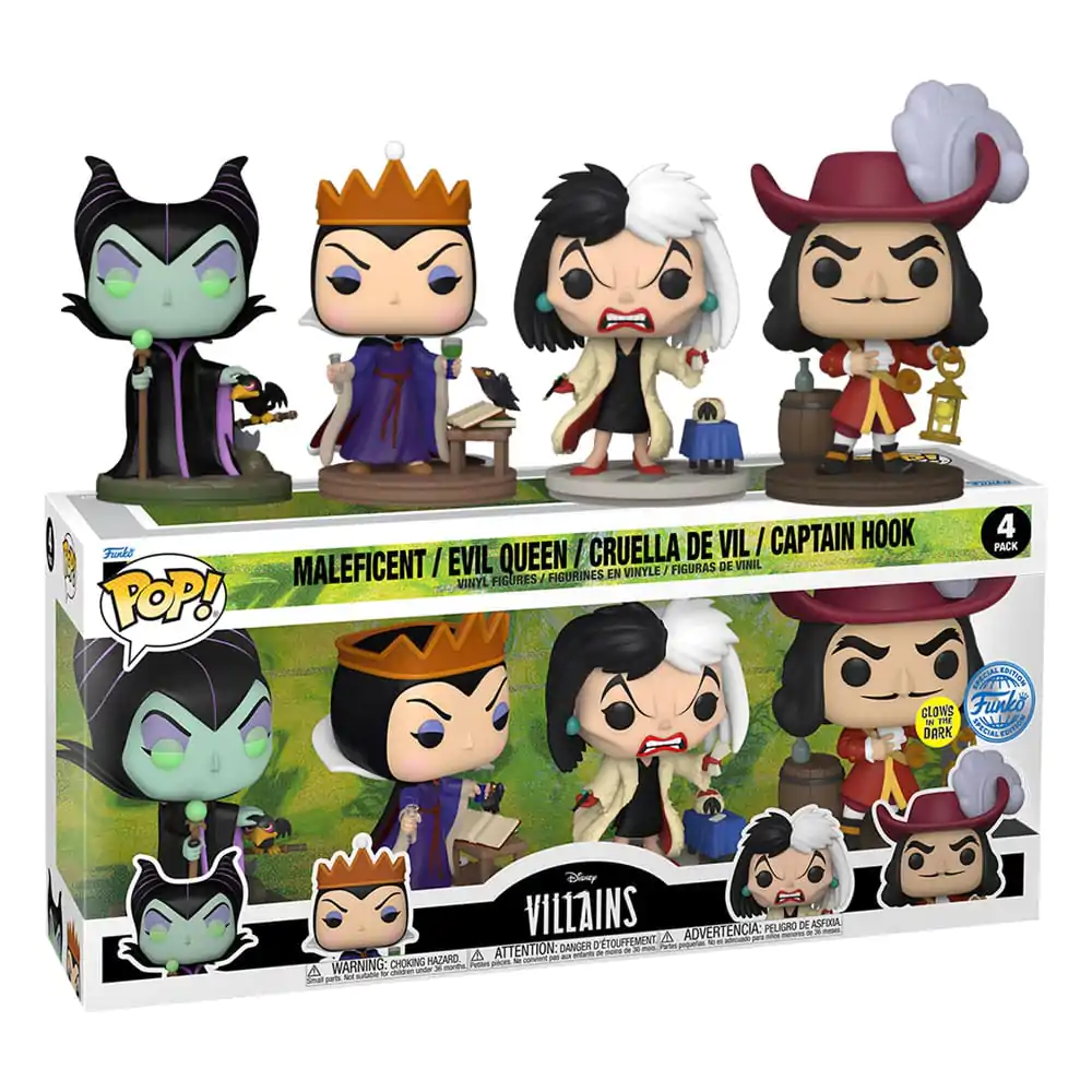 Disney Villains Funko POP! Movies Vinilna figura 4-Pack Villains (GW)(EMEA) 9 cm fotografija proizvoda