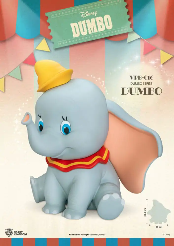 Disney Piggy Vinilna kasica funkcionalni Dumbo 34 cm fotografija proizvoda