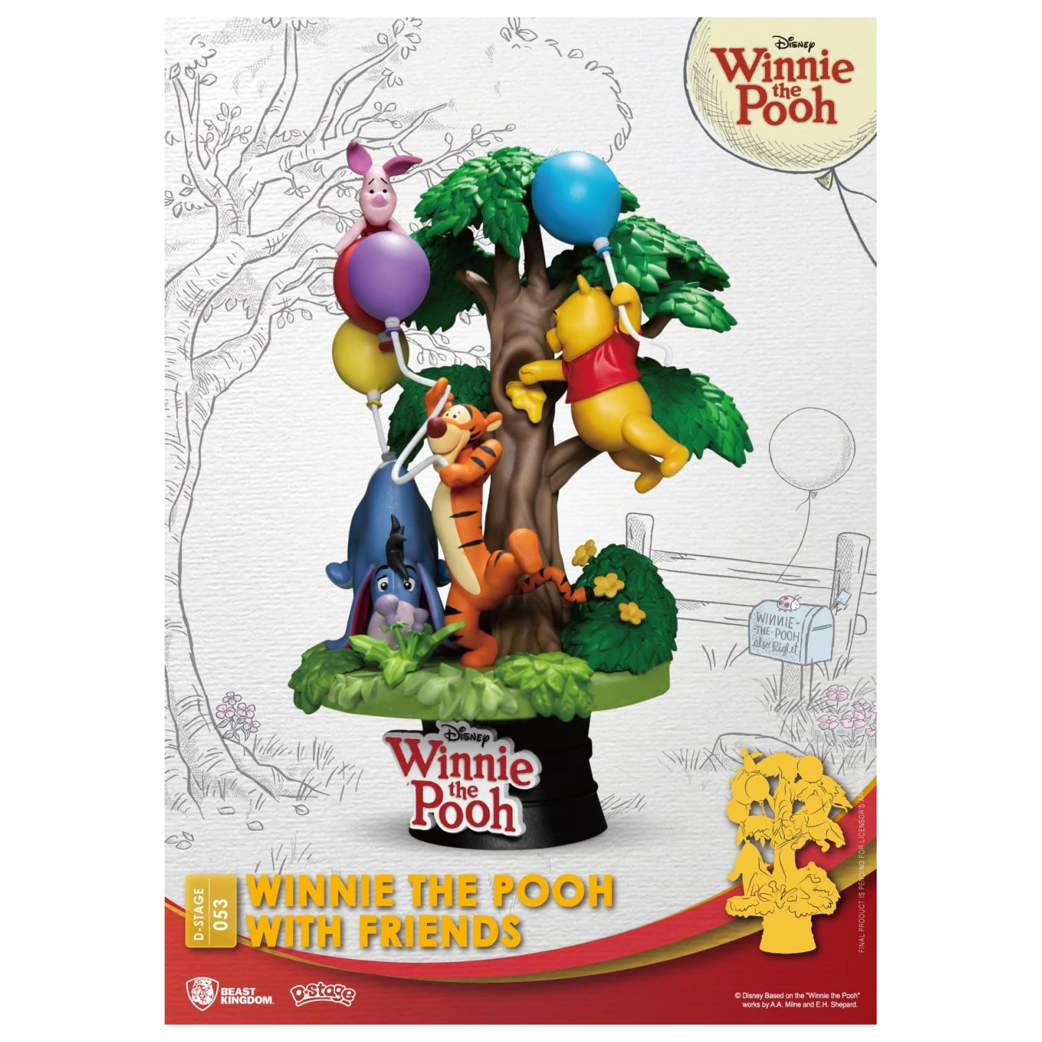 DISNEY Winnie with Friends Diorama D-Stage 15cm fotografija proizvoda