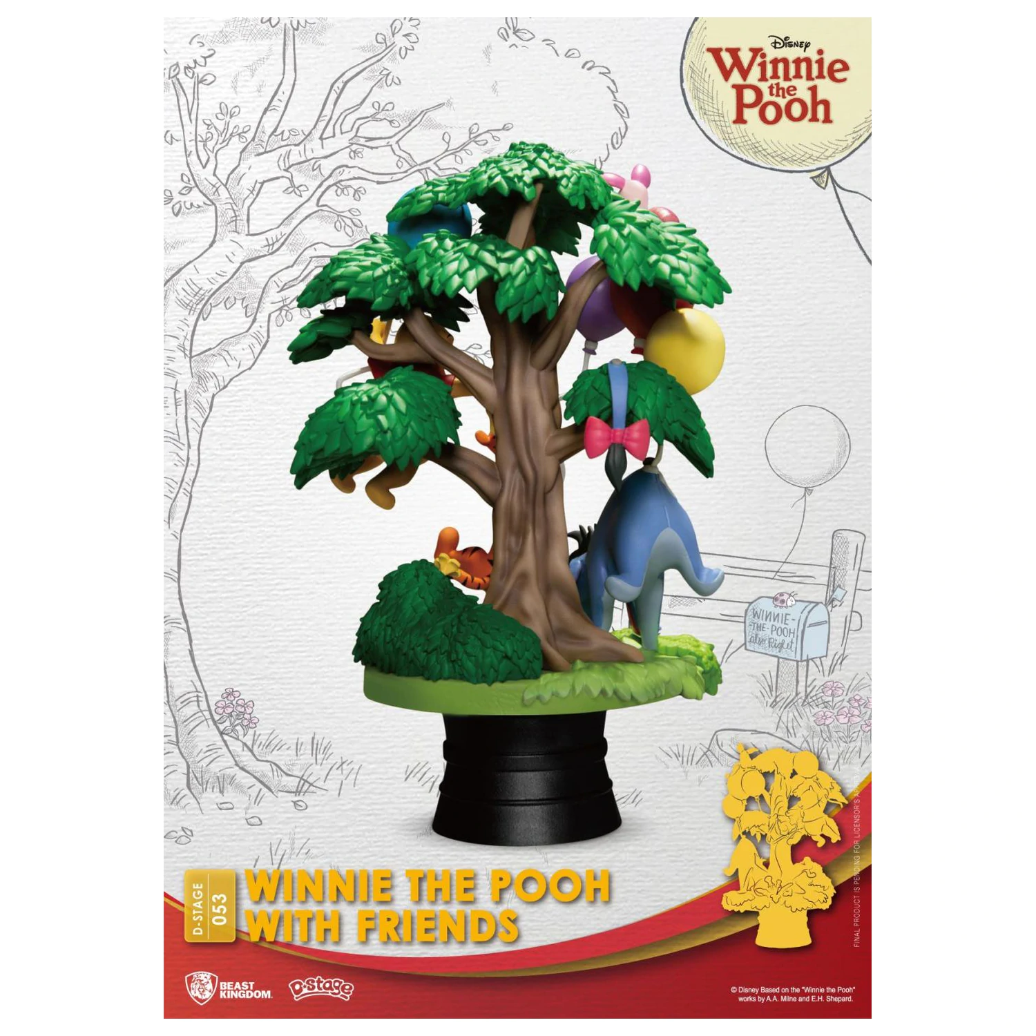 DISNEY Winnie with Friends Diorama D-Stage 15cm fotografija proizvoda