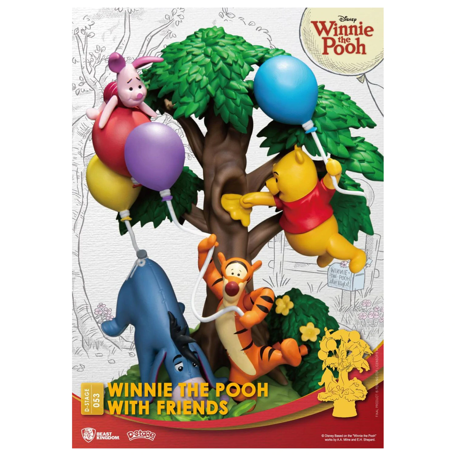 DISNEY Winnie with Friends Diorama D-Stage 15cm fotografija proizvoda