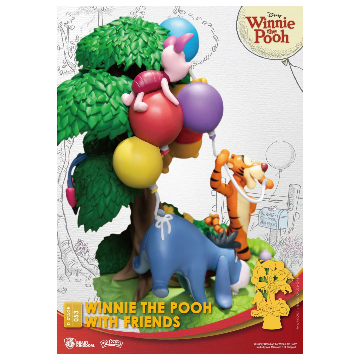 DISNEY Winnie with Friends Diorama D-Stage 15cm fotografija proizvoda