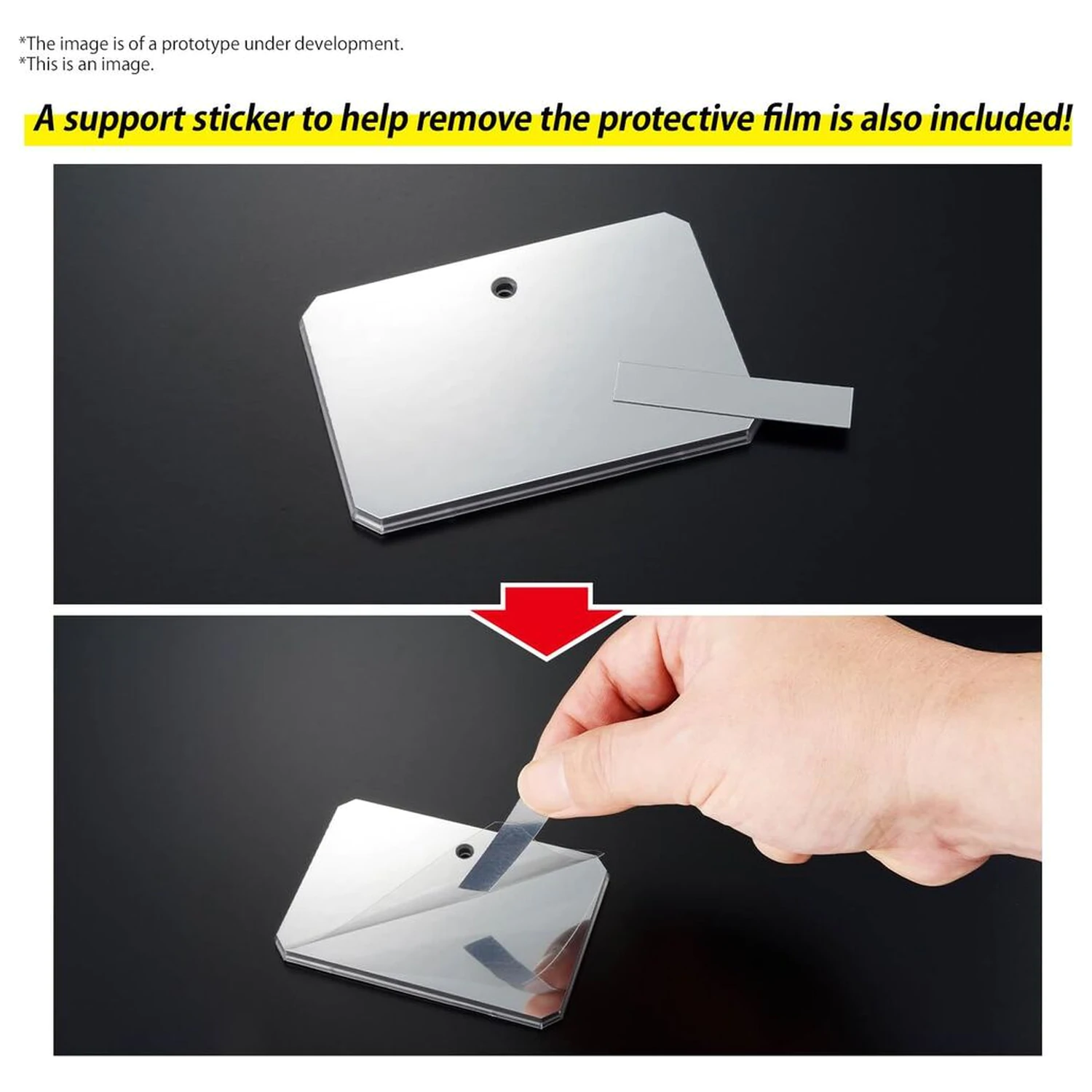 Stalak za zaslon Action Base 6 prozirni sa zrcalnim naljepnicama fotografija proizvoda