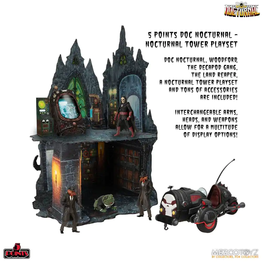 Doc Nocturnal 5 Points akcijske figure Nocturnal Tower set za igru 9 cm fotografija proizvoda