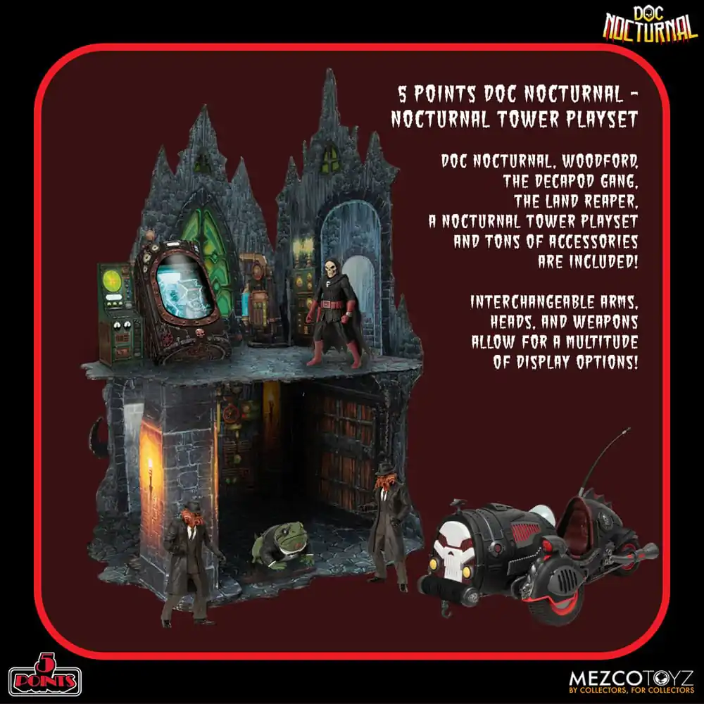 Doc Nocturnal 5 Points akcijske figure Nocturnal Tower set za igru 9 cm fotografija proizvoda