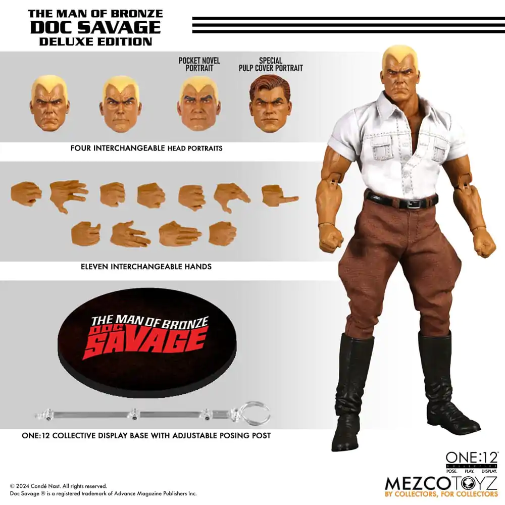 Akcijska figura Doc Savage 1/12 Doc Savage Deluxe izdanje 18 cm fotografija proizvoda