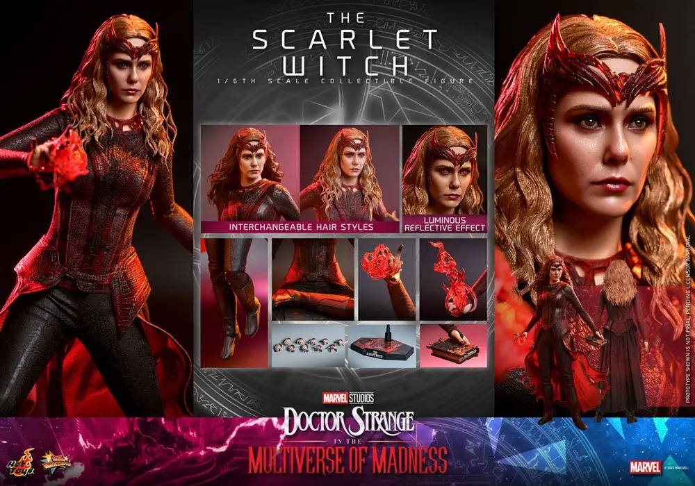 Doctor Strange in the Multiverse of Madness Movie Masterpiece akcijska figura 1/6 The Scarlet Witch 28 cm fotografija proizvoda