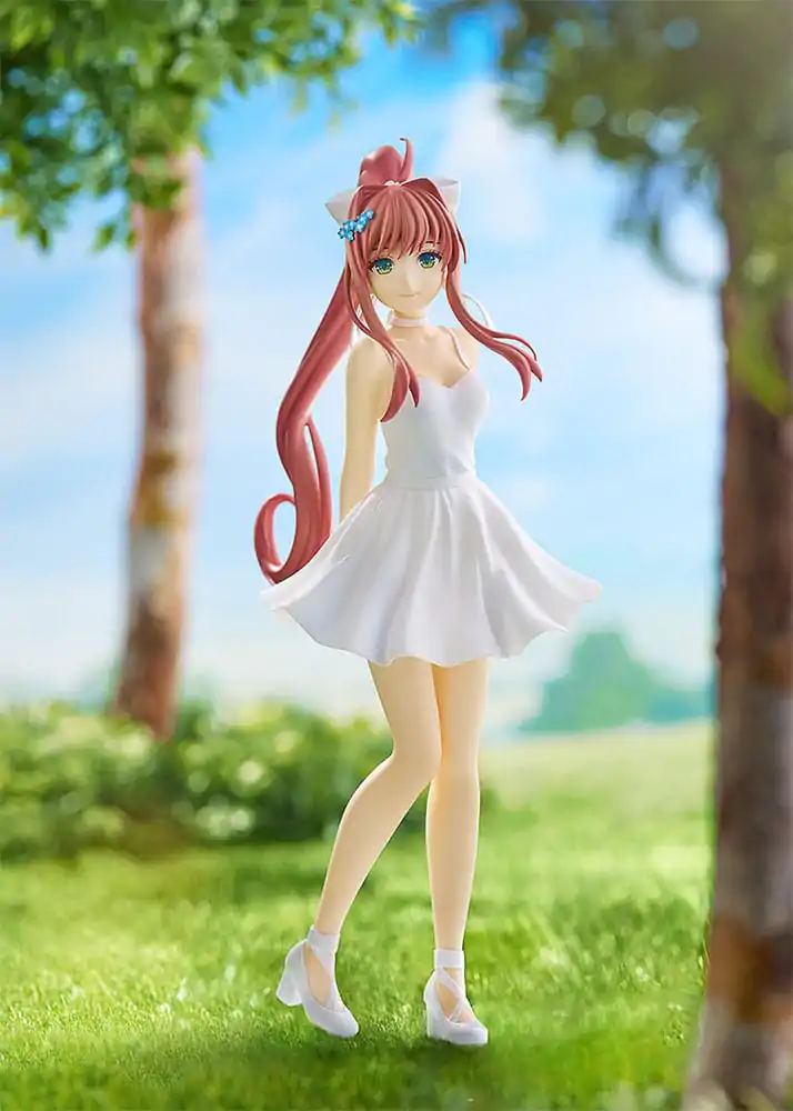 Doki Doki Literature Club! Pop Up Parade PVC Kip Monika: White Dress Ver. 18 cm fotografija proizvoda
