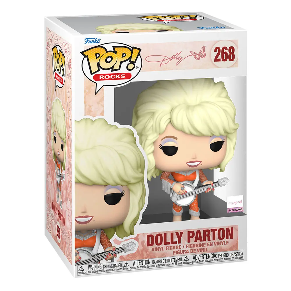 Dolly Parton POP! Rocks Vinyl Figura 9 cm fotografija proizvoda