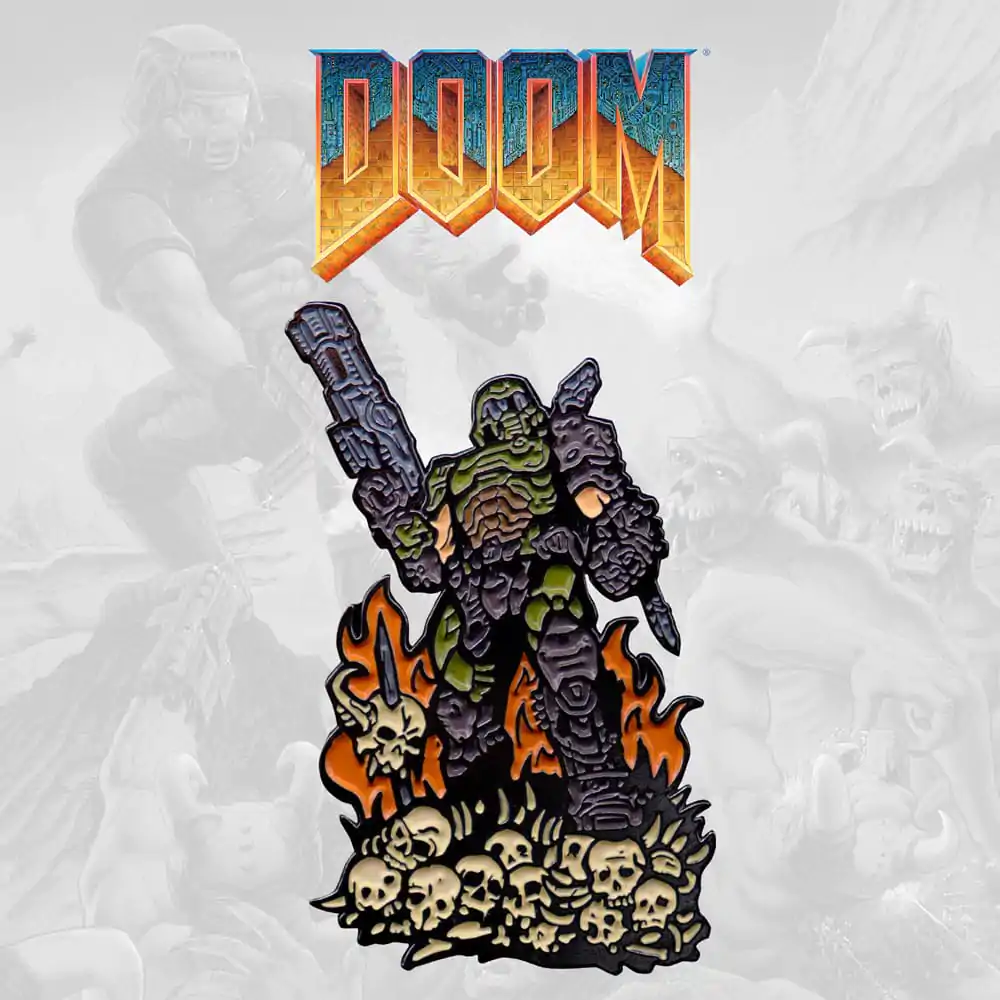 Doom Eternal Pin Značka Doom Guy Limited Edition fotografija proizvoda