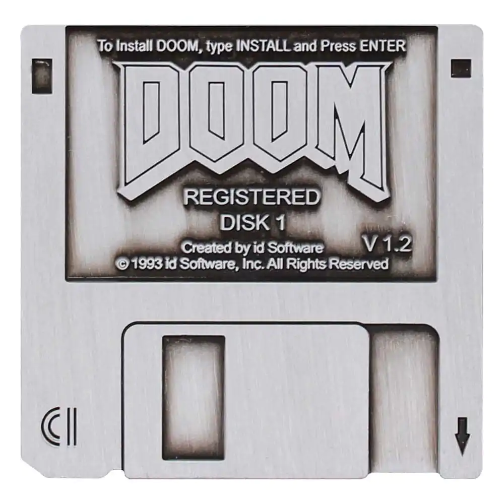 Doom Pin Značka Floppy Disk Limited Edition fotografija proizvoda