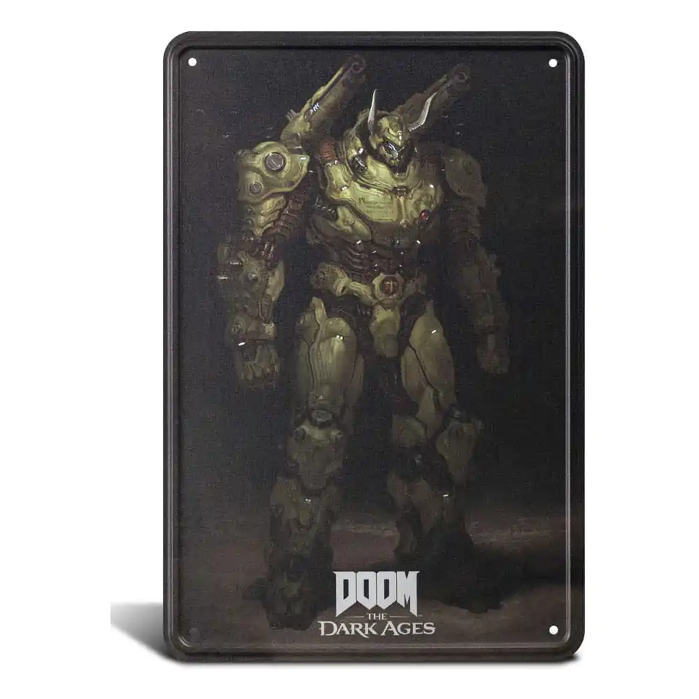 Doom The Dark Ages Metalni znak Atlan 20 x 30 cm fotografija proizvoda