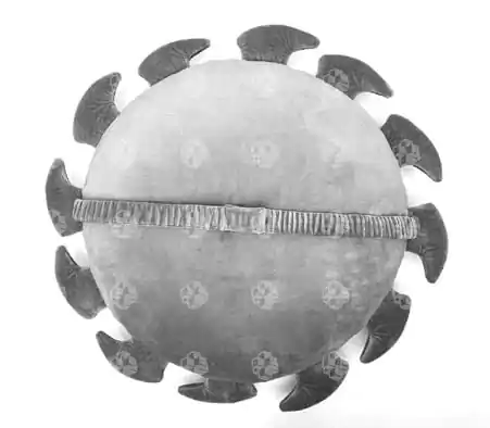 Doom The Dark Ages Jastuk Štit Pila fotografija proizvoda