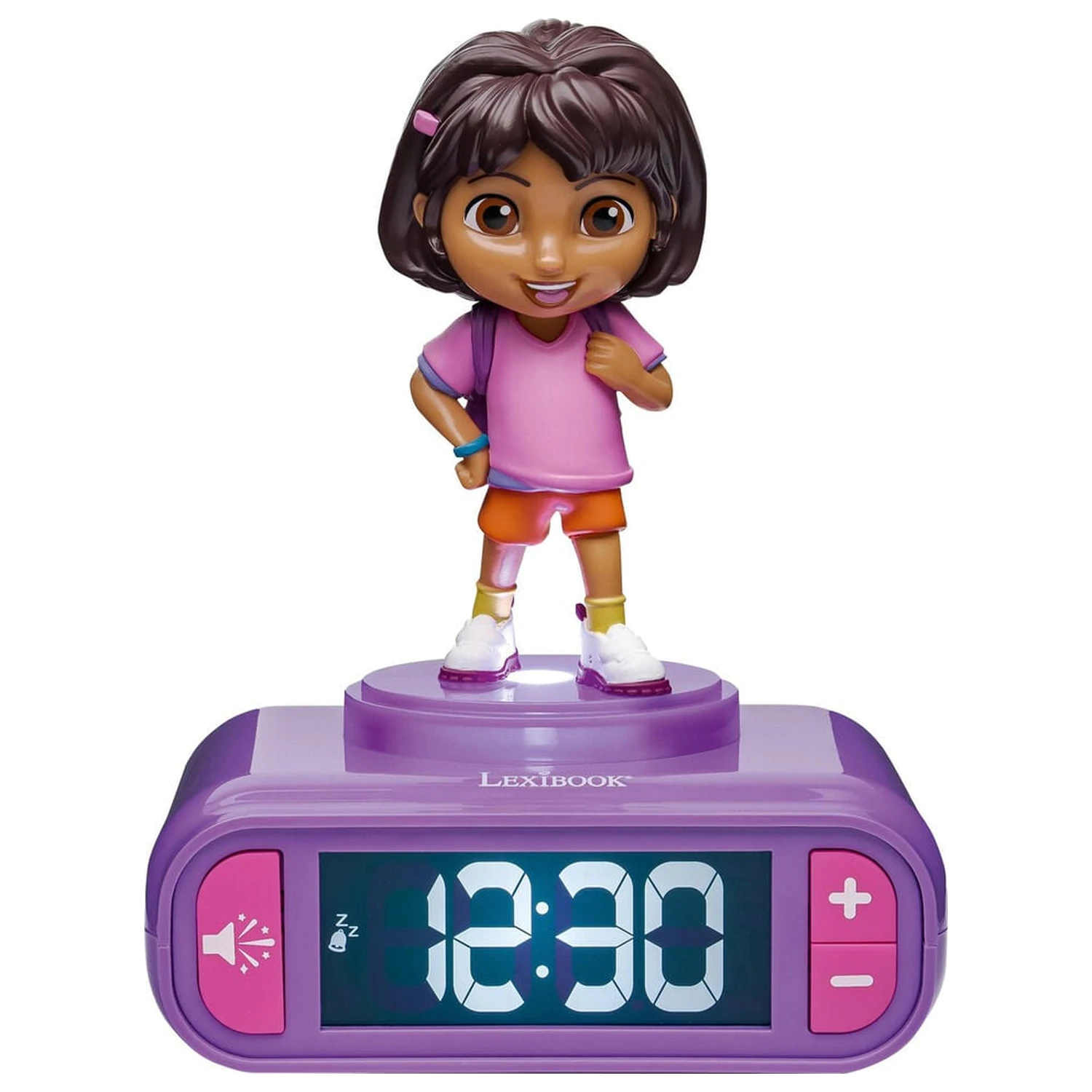 Dora the Explorer budilica s noćnim svjetlom fotografija proizvoda
