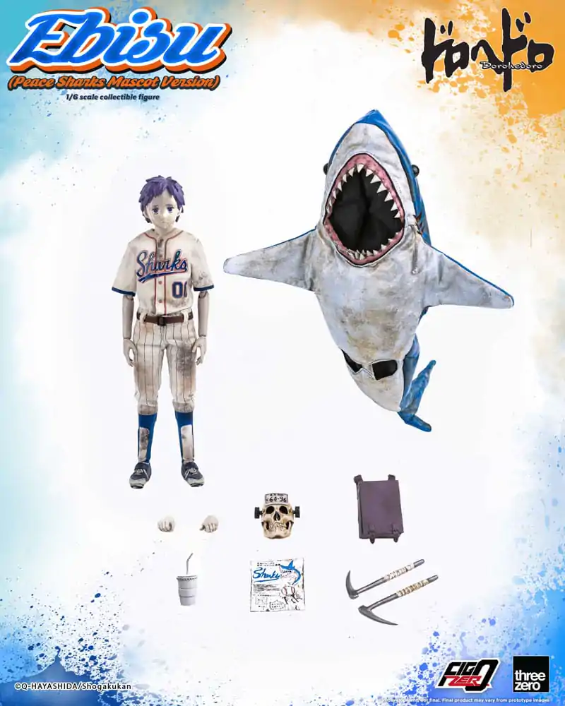 Dorohedoro FigZero akcijska figura 1/6 Ebisu Peace Sharks maskota verzija 24 cm fotografija proizvoda