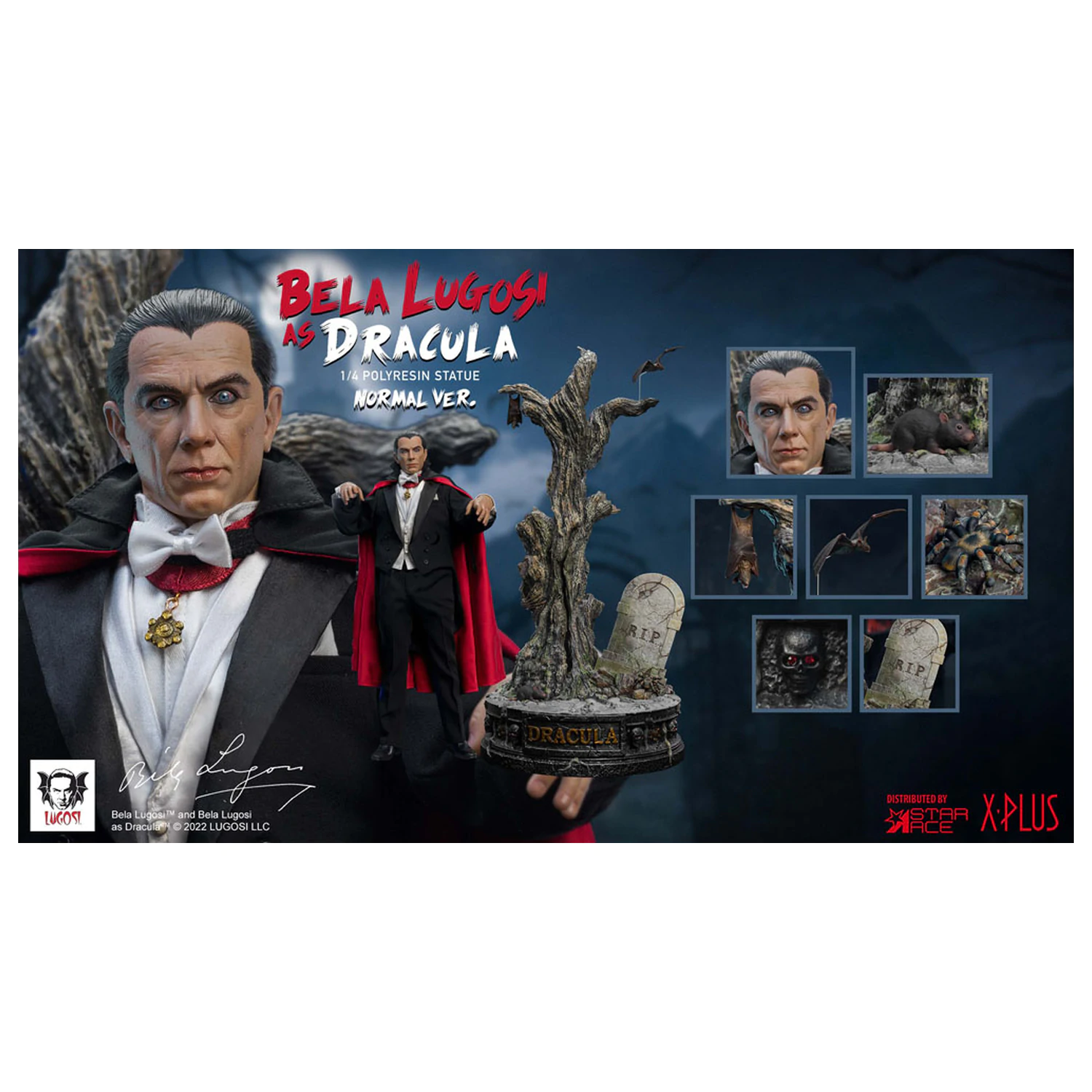 Dracula (1931) Kip u vrhunskom mjerilu 1/4 Bela Lugosi kao Dracula 60 cm fotografija proizvoda