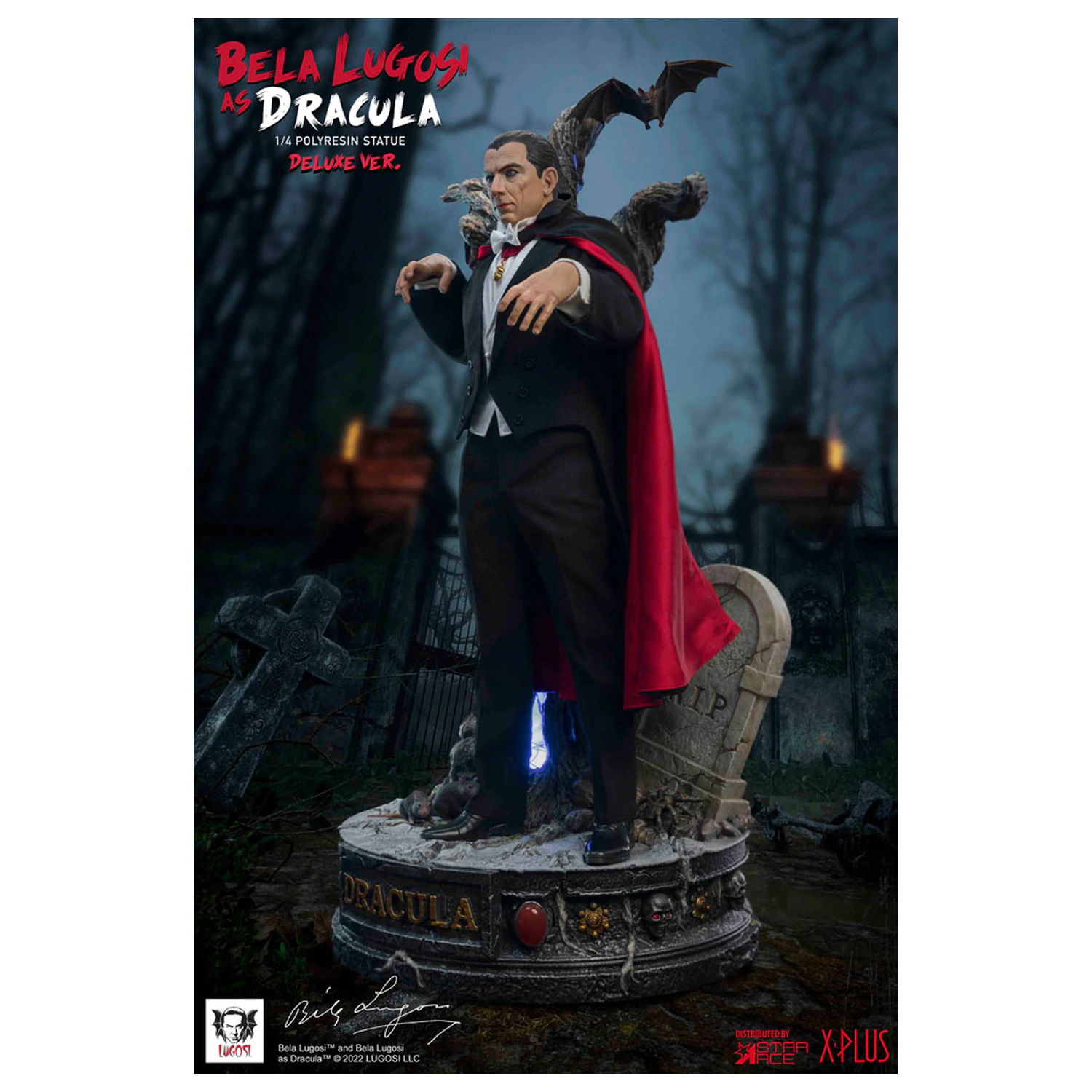 Dracula (1931) Superb Scale Statua 1/4 Bela Lugosi as Dracula Deluxe Verzija 60 cm fotografija proizvoda
