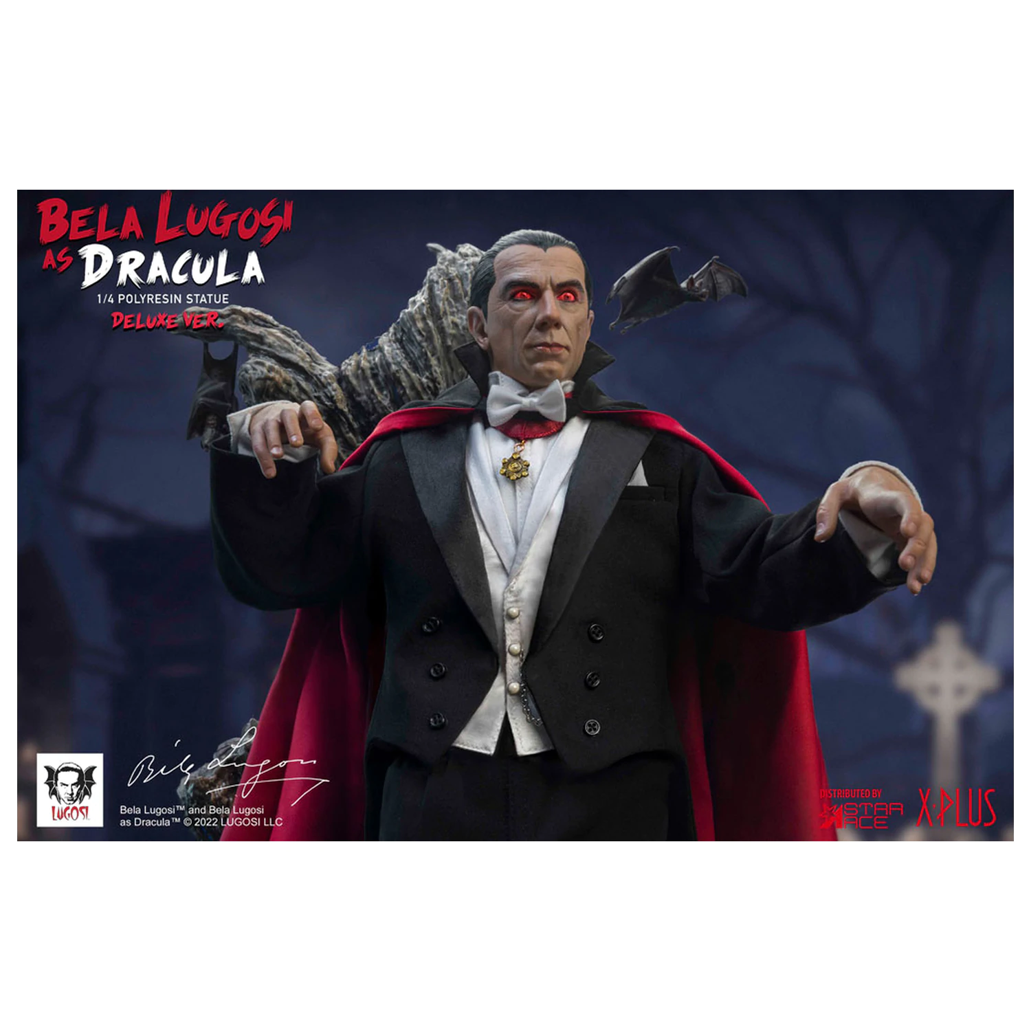 Dracula (1931) Superb Scale Statua 1/4 Bela Lugosi as Dracula Deluxe Verzija 60 cm fotografija proizvoda