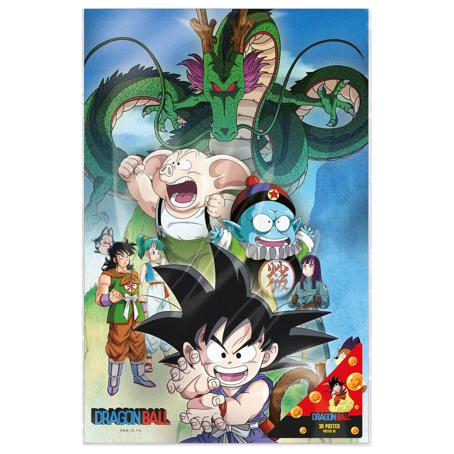 Dragon Ball 3D Poster Shenron & Heroes 38 x 58 cm fotografija proizvoda