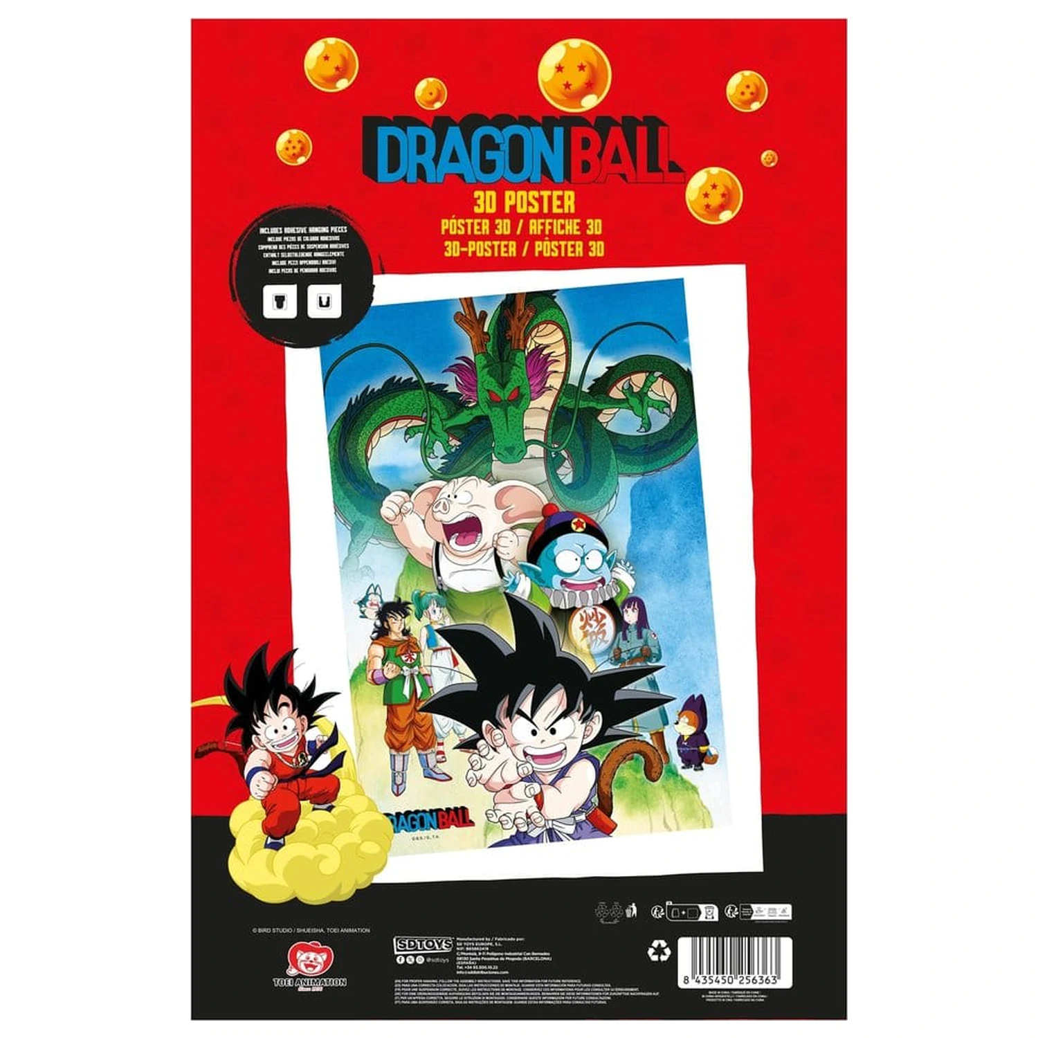 Dragon Ball 3D Poster Shenron & Heroes 38 x 58 cm fotografija proizvoda