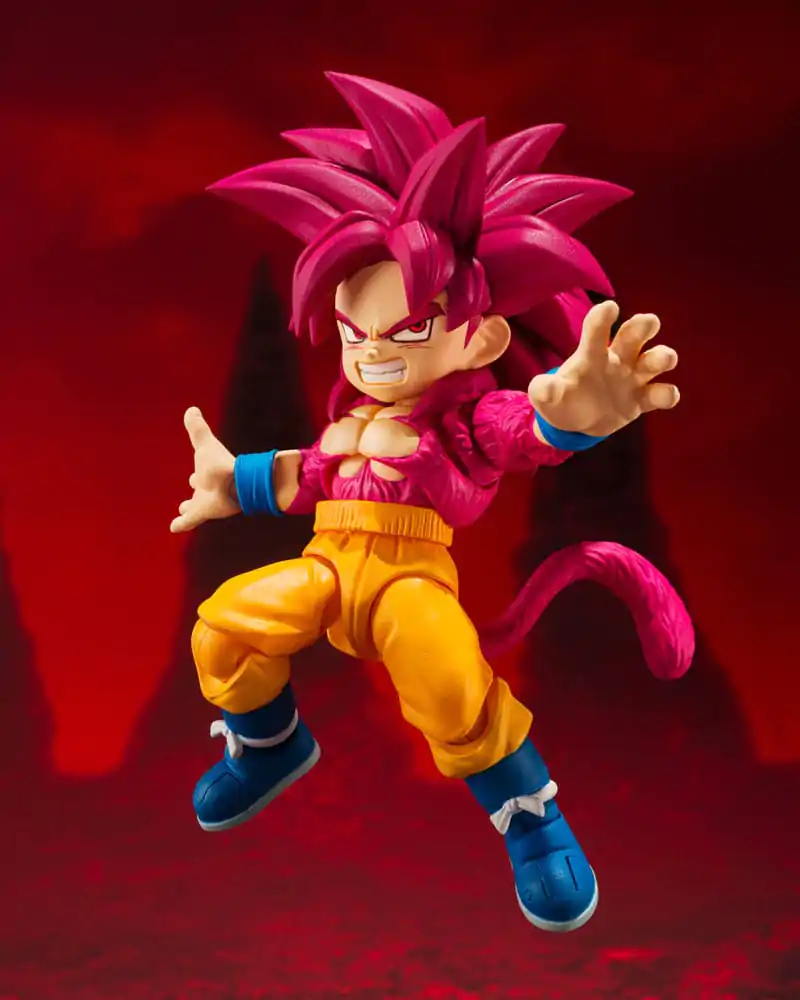 Dragon Ball Daima S.H.Figuarts akcijska figura Super Saiyan 4 Son Goku (mini) 8 cm fotografija proizvoda