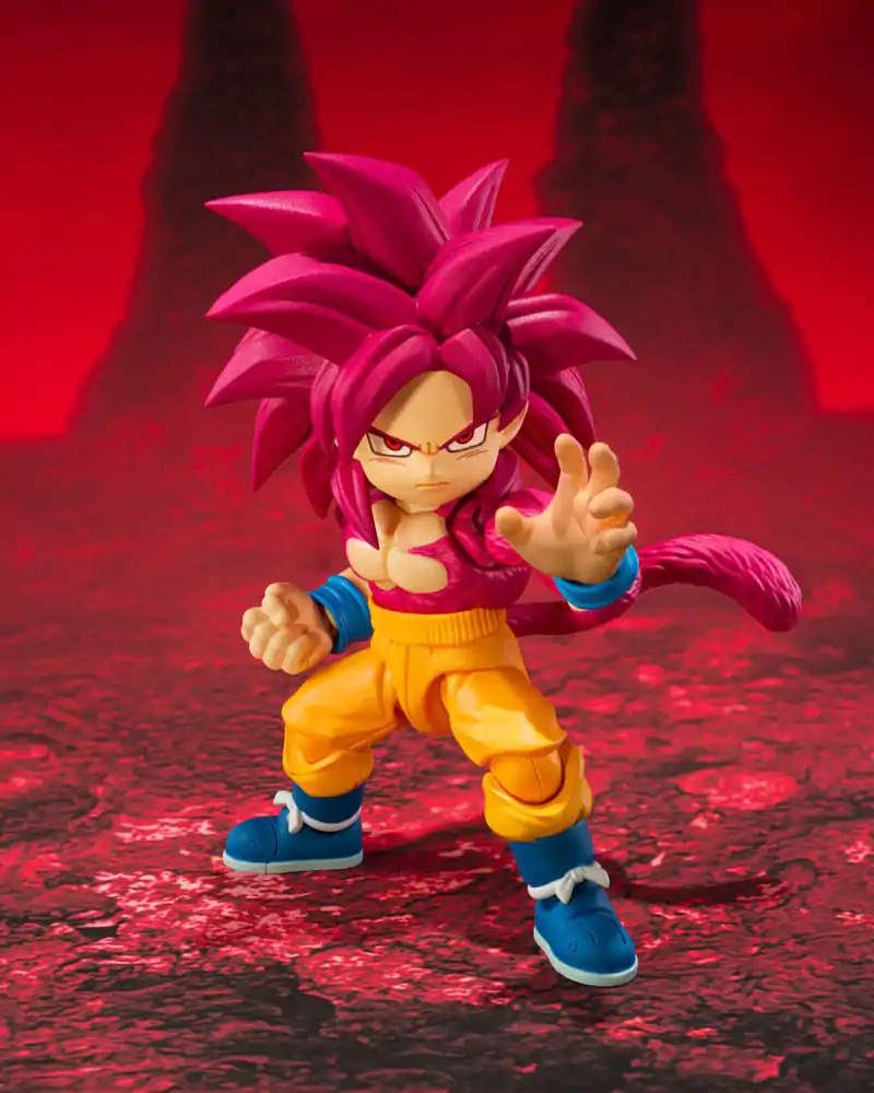 Dragon Ball Daima S.H.Figuarts akcijska figura Super Saiyan 4 Son Goku (mini) 8 cm fotografija proizvoda