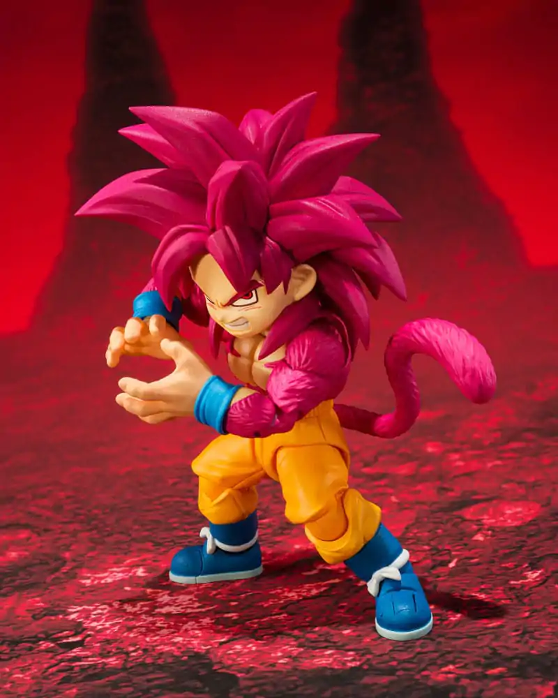 Dragon Ball Daima S.H.Figuarts akcijska figura Super Saiyan 4 Son Goku (mini) 8 cm fotografija proizvoda