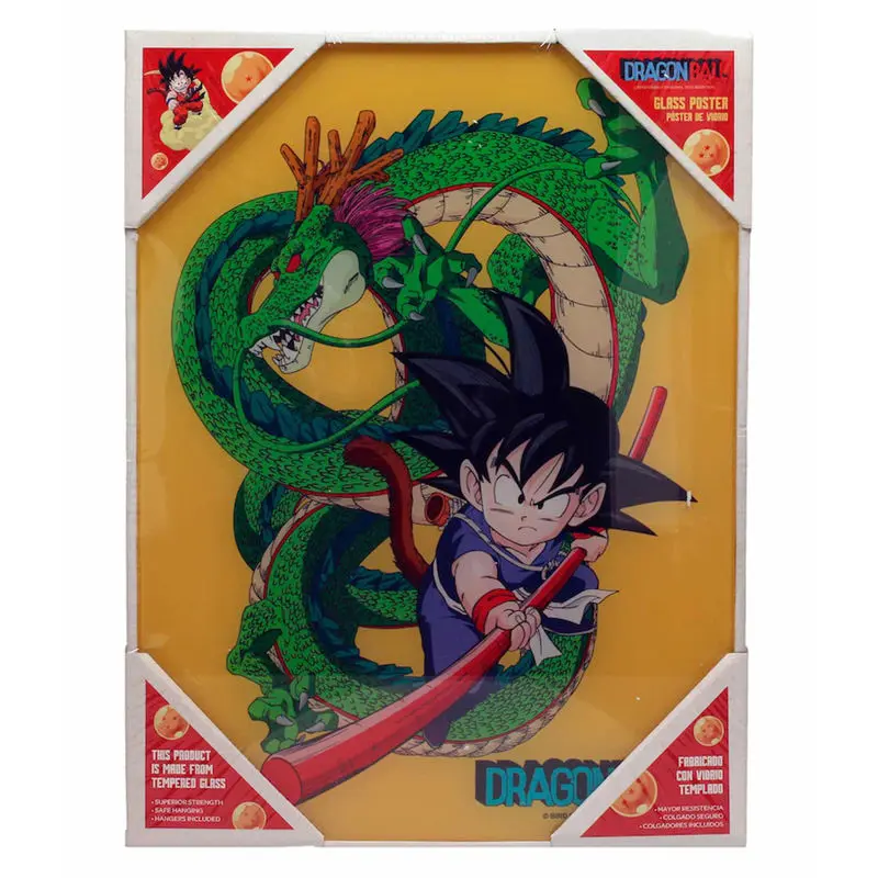 Dragon Ball Goku with Shenron stakleni poster fotografija proizvoda