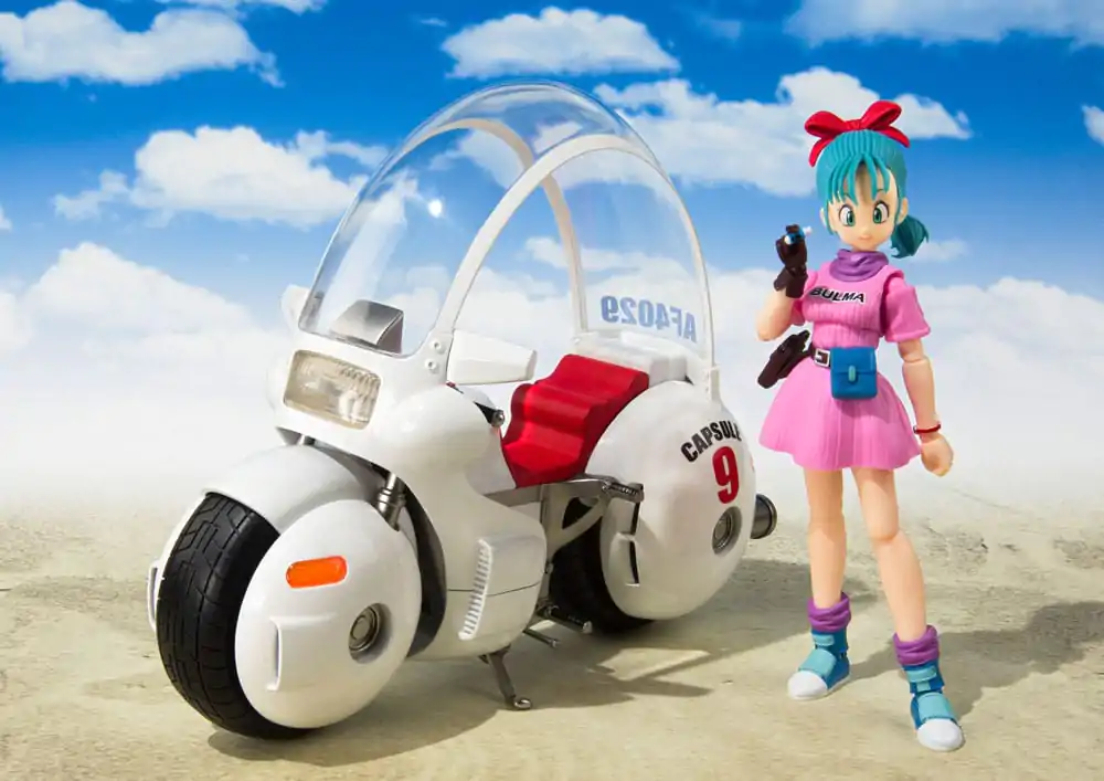 Dragon Ball S.H. Figuarts Vozilo s Figurom Bulmina Motocikla Hoipoi Capsule No. 9 17 cm fotografija proizvoda