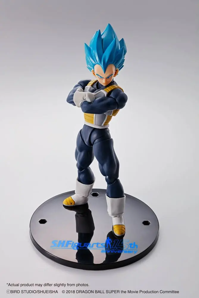 Dragon Ball Super S.H. Figuarts akcijska figura Vegeta Super Saiyan Blue (15th Anniversary Version) 14 cm fotografija proizvoda